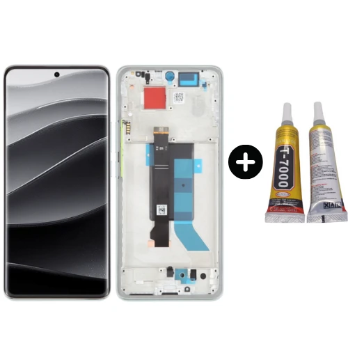 Xiaomi Redmi Note 14 Pro 5G Uyumlu Çıtalı Lcd Ekran Dokunmatik Yeşil + B7000 ürün görseli 1