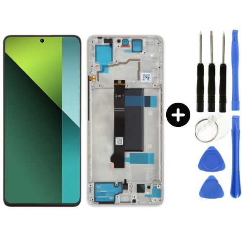 Xiaomi Redmi Note 13 Pro 5G Uyumlu Çıtalı TFT Lcd Ekran Dokunmatik Beyaz - Silver + Tamir Seti ürün görseli 1