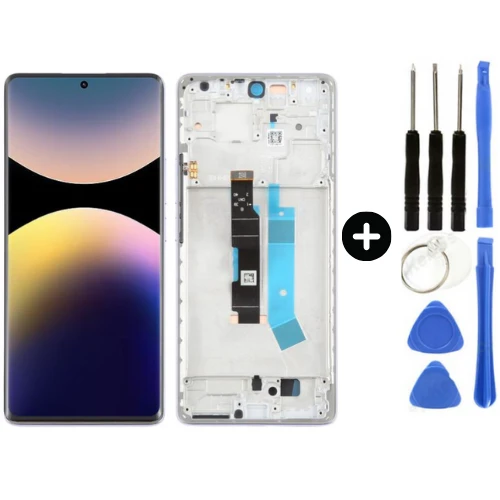Xiaomi Redmi Note 14 Pro 4G Uyumlu Çıtalı Lcd Ekran Dokunmatik Mor + Tamir Seti ürün görseli 1