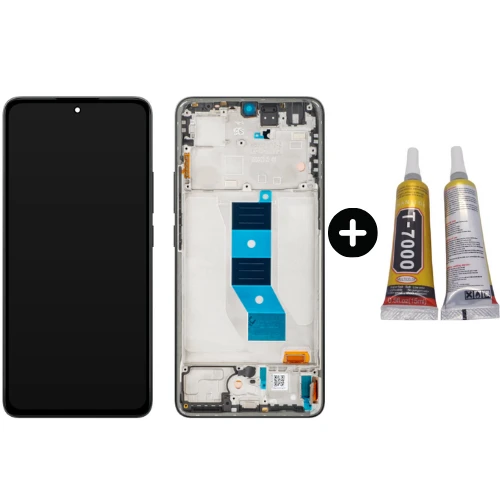 Xiaomi Pocophone Poco M7 Pro 5G Uyumlu Çıtalı Servis Lcd Ekran Dokunmatik Siyah + B7000 ürün görseli 1