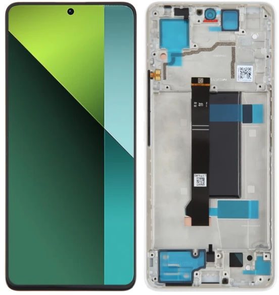 Xiaomi Redmi Note 13 Pro 5G Uyumlu Çıtalı A Kalite Lcd Ekran Dokunmatik Beyaz - Silver ürün görseli 1