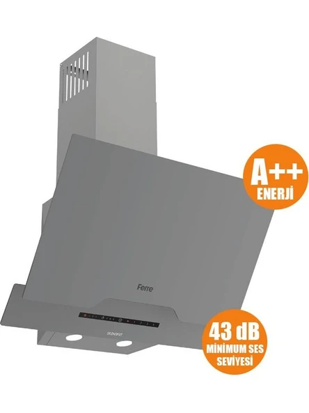 FERRE - D065-SA Sılentart Serisi  Dc Invertör 60 cm Gri DAVLUMBAZ-450M3 ürün görseli 1