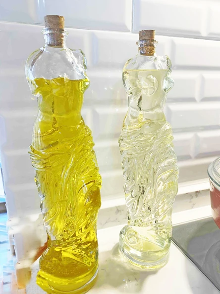 2 Adet Venüs Yağdanlık - Kadın Figürlü Sirkelik Sosluk 180 Ml ürün görseli 1