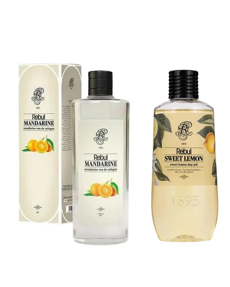 Rebul Mandarıne Edc 250 ML + Sweet Lemon Duş Jeli 500 ML UNISEX ürün görseli 1