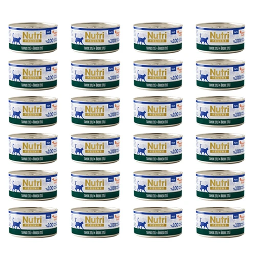 Nutri Feline Adult Pate 70Gr Tavuk Etli & Ördekli 24Adet Yaş Yetişkin Kedi Maması ürün görseli 1