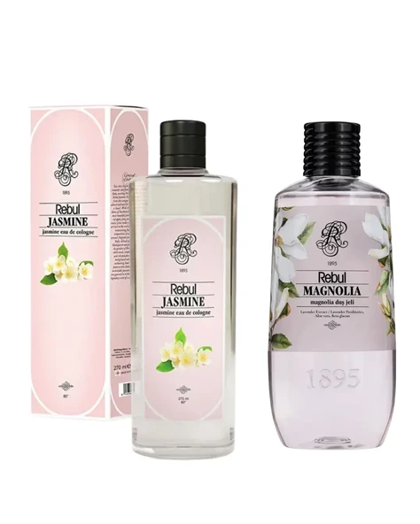Rebul Kolonya Jasmine 250 ML + Magnolia Duş Jeli 500 ML UNISEX ürün görseli 1