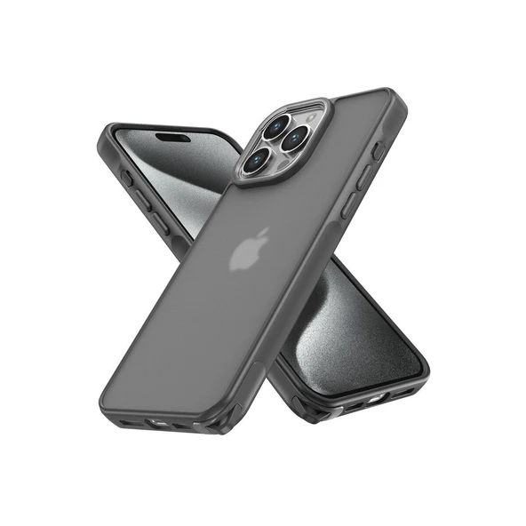 İphone 13 Pro Max Kılıf Elegant Kapak - Titan Gri ürün görseli 1