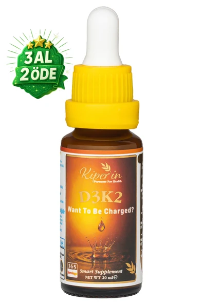 D3K2 | Vitamin D3 (1000 IU) & K2 (25mcg) | Kaliteli İçerik | Pureness For Health İlkesi | 365 Damla ürün görseli 1