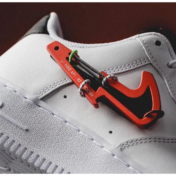 AIR FORCE 1 LOW CARABINER SWOOSH RED - Resim 2
