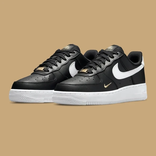 Nike Air Force 1'07 Black Gold - Resim 3