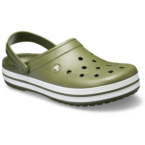 Crocs Crocband Army Green White - Resim 4