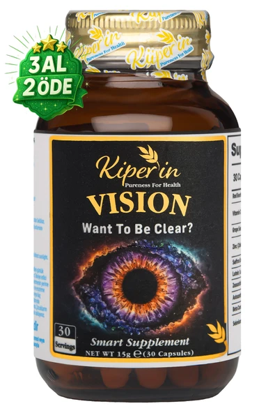 Kiperin Vision | Göz & Net Görüş | Çinko, Selenyum, Astaksantin, Lutein, Safran.. | 30 Günlük ürün görseli 1