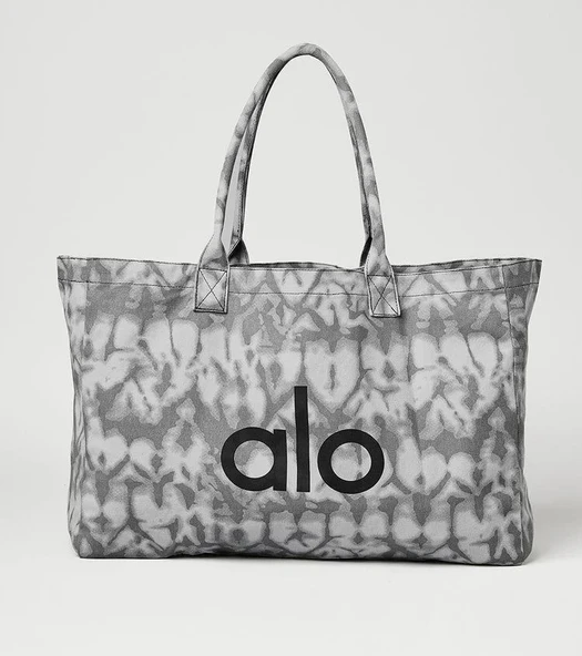 Alo Yoga iconic Shopper Grey Tiedye Askılı Gündelik Veya Spor Çanta ürün görseli 1