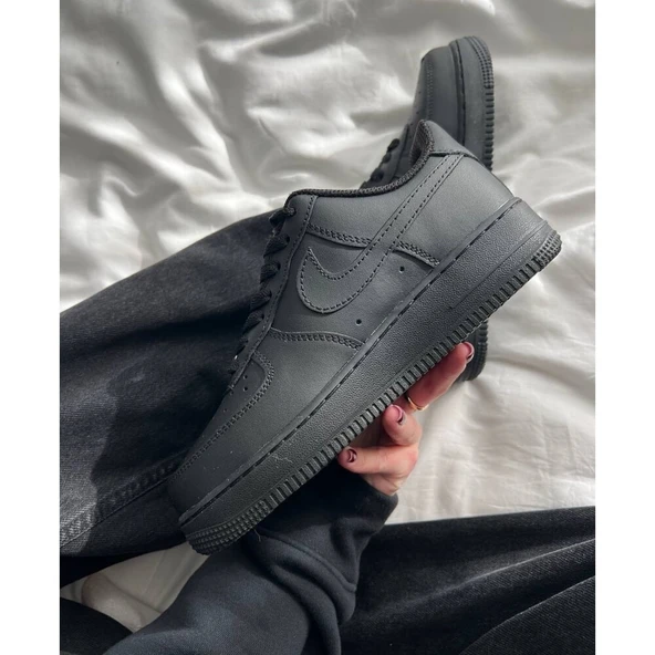Nike Airforce 1 All Black - Resim 4