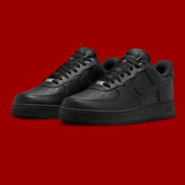Nike Air Force 1 Black - Resim 3