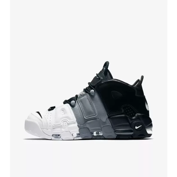 Nike Air Uptempo White Black Grey ürün görseli 1