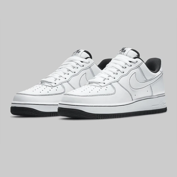 Nike Air Force 1 Low Stitch Black - Resim 2