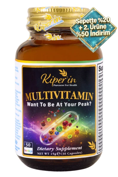 Kiperin Multivitamin | 13 Vitamin & 6 Mineral | Cilt, Saç, Tırnak & Enerji ürün görseli 1