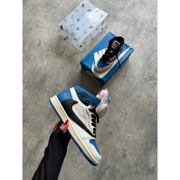 Nike Air Jordan 1 High X Travis Scott Fragment Design ürün görseli 1