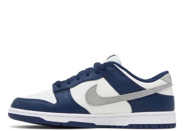 Nike Dunk Low Summit White Midnight Navy YENİ - Resim 3