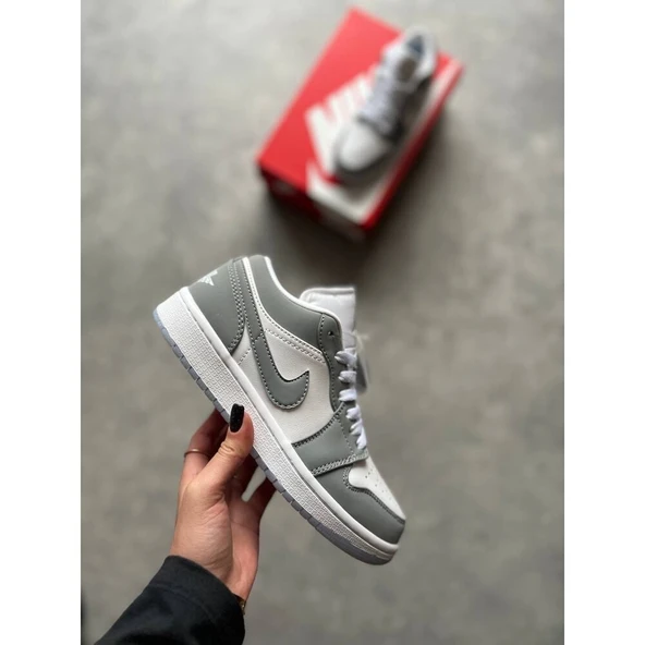 Air Jordan 1 Low Wolf Grey Sail - Resim 3