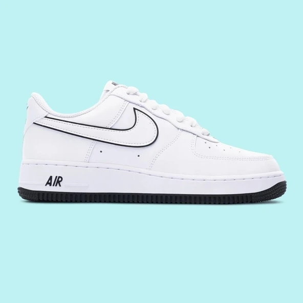 Nike Air Force 1 '07 Low White Black Outline Swoosh ürün görseli 1