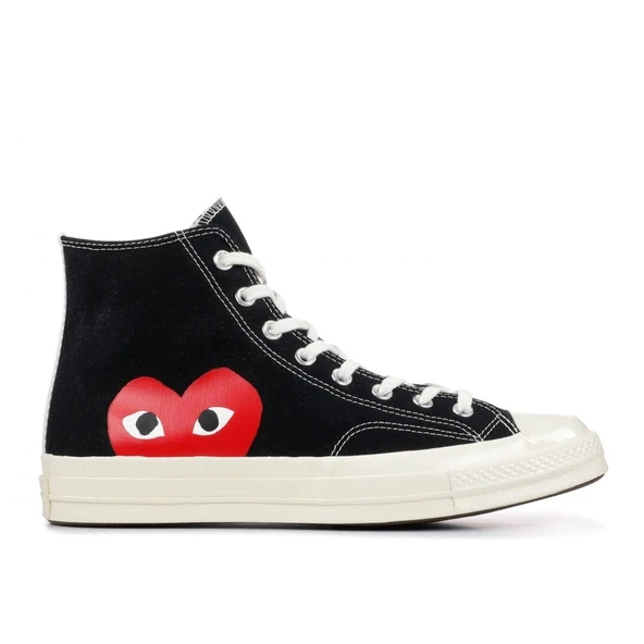 Comme Des Garcons Play x Converse High Black ürün görseli 1