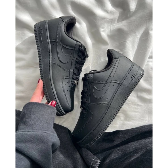 Nike Airforce 1 All Black - Resim 3