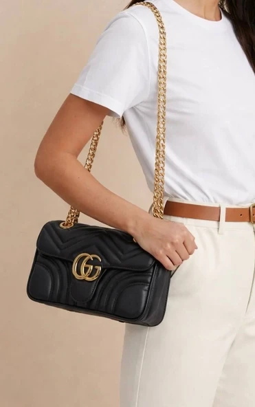 GG MARMOUNT MEDIUM SİYAH BAG ürün görseli 1