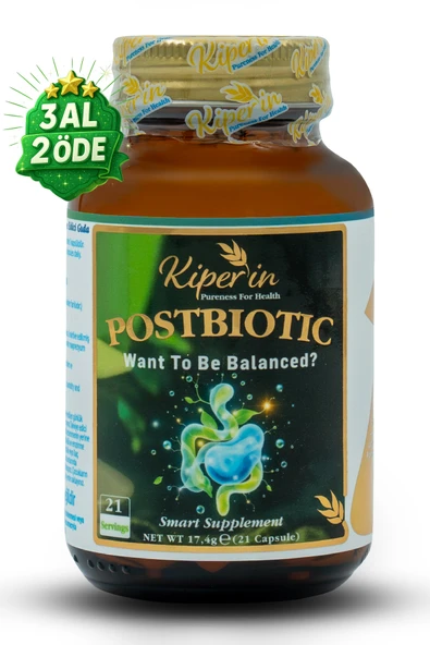 Postbiyotik 210 Milyar Cfu Rhamnosus & Plantarum Sindirim(21Kapsül & 700mg) | Akıllı Gıda Takviyesi ürün görseli 1