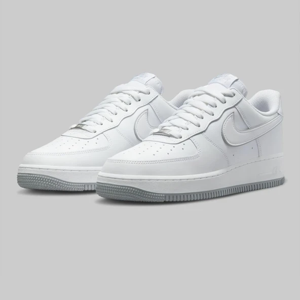 Nike Aır Force 1 Low GS White Wolf Grey - Resim 2