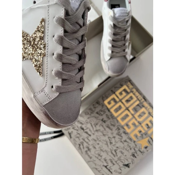 Golden Goose Sim Silver Gold - Resim 3