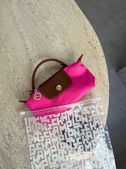 Long Champ Pembe Kol Çantası ürün görseli 1