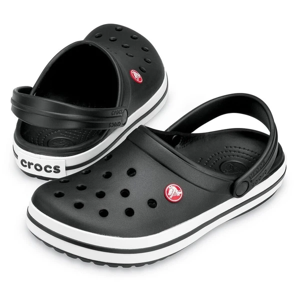 Crocs Crocband Black White - Resim 2