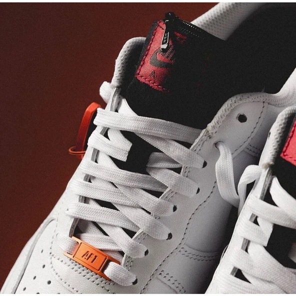 AIR FORCE 1 LOW CARABINER SWOOSH RED - Resim 3