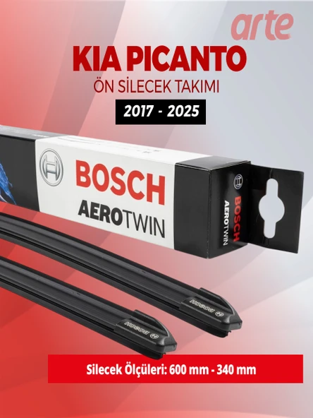 Kia Picanto Ön Silecek Takımı 2017-2026 Uyumlu | Bosch Aerotwin Serisi | 2'li Set | ürün görseli 1