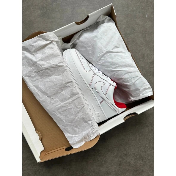 Nike Air Force 1 “ Stitch Red “ - Resim 2