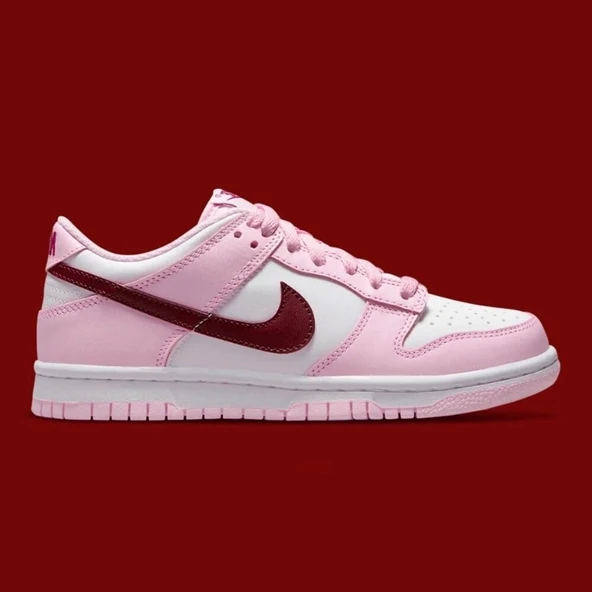 Nike Dunk Low Pink Foam Red White ürün görseli 1