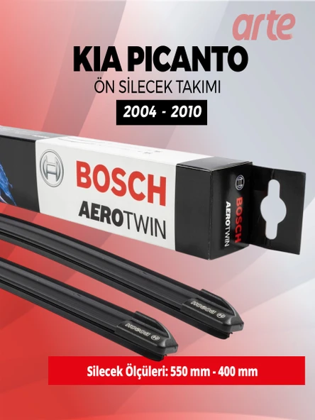 Kia Picanto Ön Silecek Takımı 2011-2016 Uyumlu | Bosch Aerotwin Serisi | 2'li Set | ürün görseli 1