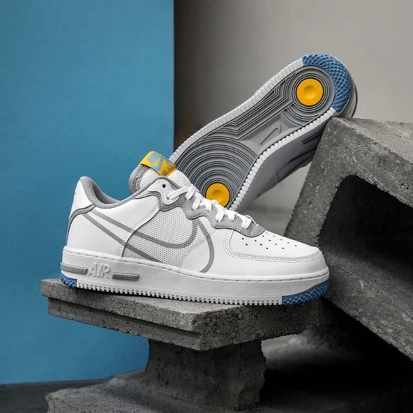 Nike Air Force 1 React Light Smoke Grey ürün görseli 1