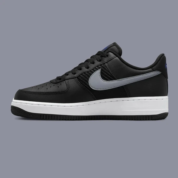 Nike Air Force 1 '07 Triple Swoosh Black - Resim 3