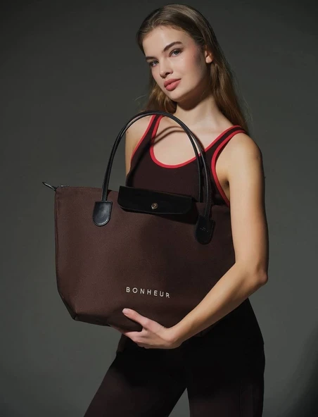 BONHEUR THE B+BAG N° 7  Kahve ürün görseli 1