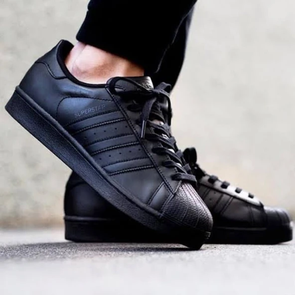 Adidas Siyah Superstar - Resim 2