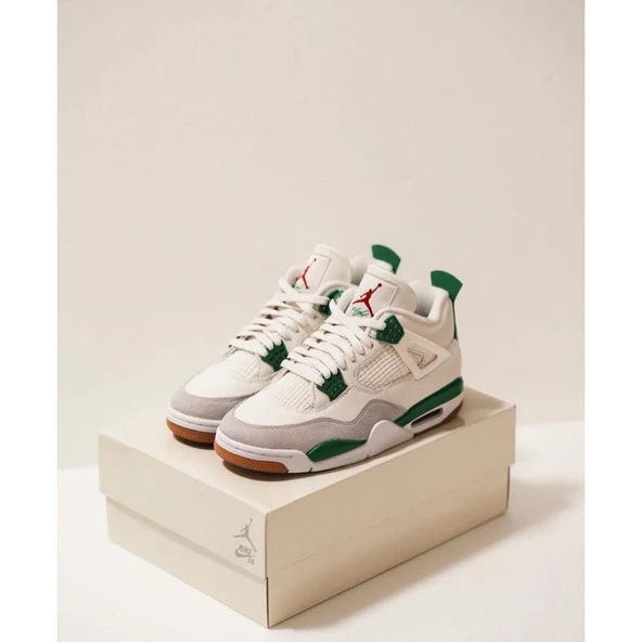 Air Jordan Retro 4 Pine Green - Resim 4