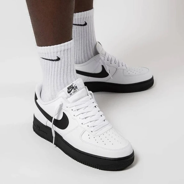 Nike Airforce1 Low White Black ürün görseli 1