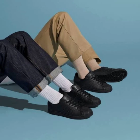 Adidas Siyah Superstar - Resim 4