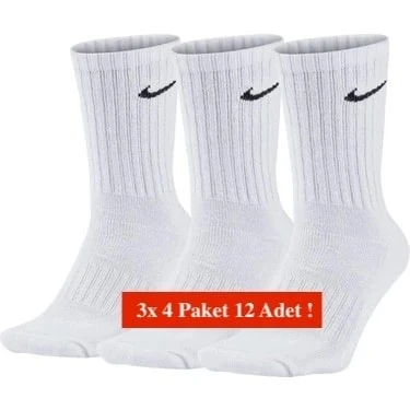 Nike 12 li Beyaz Çorap 4x3 Paket ürün görseli 1
