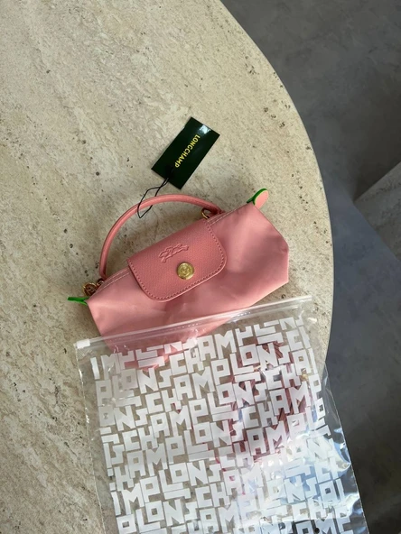Long Champ Pembe Kol Çantası ürün görseli 1