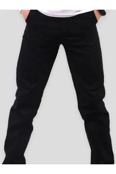 Arseno Unisex Likralı Keten Gösteri ve Günlük Pantolon Siyah - Siyah - ARSNOUMBTKHSCNLPAN-SIY ürün görseli 1