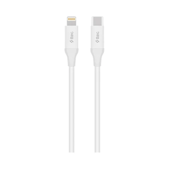 Ttec TypeC  Lightning Hızlı Şarj Kablosu 150Cm 2Dk40B Beyaz - Resim 2
